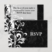 Cartons Réponse Soirée de la fontaine noire blanche (Devant / Derrière)