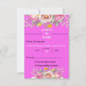 CARTONS RÉPONSE SONNERIE DE MARIAGE (Devant)