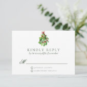 Cartons Réponse Sous le Mariage de Noël Mistletoe (Debout devant)