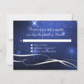 Cartons Réponse Space Galaxy Stars Infinity Symbole Mariage de scr (Devant)