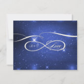 Cartons Réponse Space Galaxy Stars Infinity Symbole Mariage de scr (Dos)