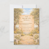Cartons Réponse Spanish Olive Grove Wedding (Devant)