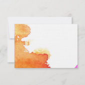 Cartons Réponse Splash de l'aquarelle (Dos)