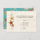 Cartons Réponse Starfish Nautilus Scallop Sea Shell Motif moderne (Devant / Derrière)