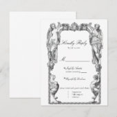 Cartons Réponse Statue Baroque Ancienne Beaux-Arts Renaissance (Devant / Derrière)