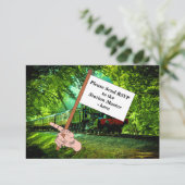 Cartons Réponse Steam Train Man's Birthday Party (Debout devant)