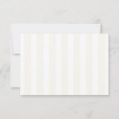 Cartons Réponse Stripes subtiles Gold Coastal Destination Mariage (Dos)