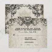 Cartons Réponse Style de typographie Gravures Polices Flouris de s (Devant / Derrière)