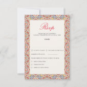 Cartons Réponse Style géométrique Étincelles Mariage métallique en (Devant)