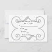 Cartons Réponse Suite Mariage/à main éternelle violet 2 (Dos)