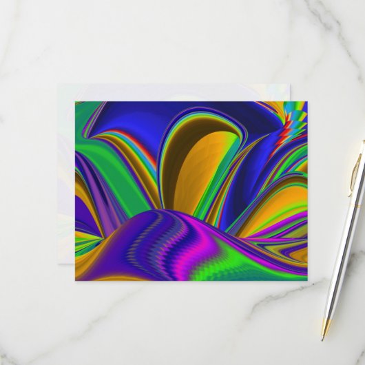 Cartons Réponse Summerrainbow, Rainbowart 3D Abstrait (Devant/Arrière en situation)