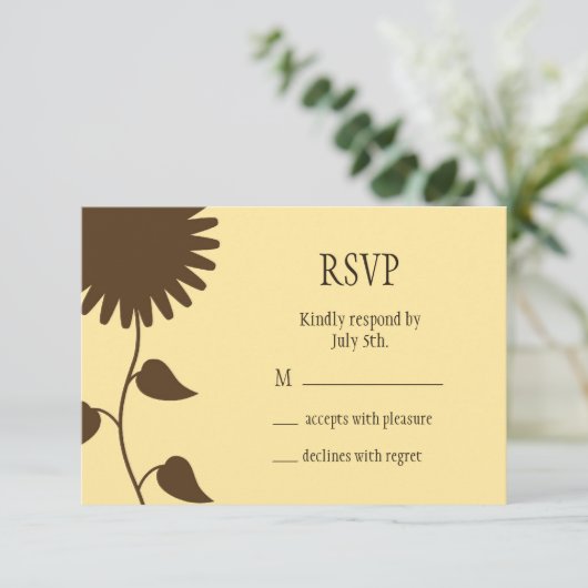 Cartons Réponse Sunflower (Debout devant)