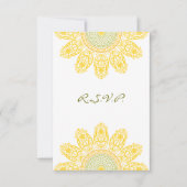 Cartons Réponse Sunflower R.S.V.P. (Devant)