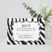 Cartons Réponse Sweet 16 Zebra Motif d'impression (Debout devant)