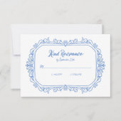 Cartons Réponse Sweet Whimsical manuscrit Mariage illustré (Devant)