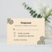 Cartons Réponse Symboles celtiques modernes et feuillage sur la cr (Debout devant)