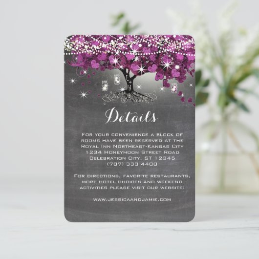 Cartons Réponse Tableau Chalet Sangria Vin Forêt Cardiaque Feuille (Debout devant)