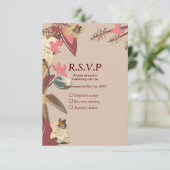 Cartons Réponse Tan - Marsala Vin & torsion de teintes roses (Debout devant)