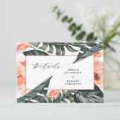 Cartons Réponse teracotta feuille tropicale feuillage détail maria (Debout devant)