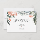 Cartons Réponse teracotta feuille tropicale feuillage détail maria (Devant)