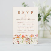 Cartons Réponse Terracotta Boho Automne Fleur sauvage Options de r (Debout devant)