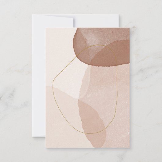 Cartons Réponse Terracotta Boho Beach Minimal Modern Kindly Répond (Dos)