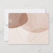 Cartons Réponse Terracotta Boho Beach Propre Détails Simple Mariag (Dos)