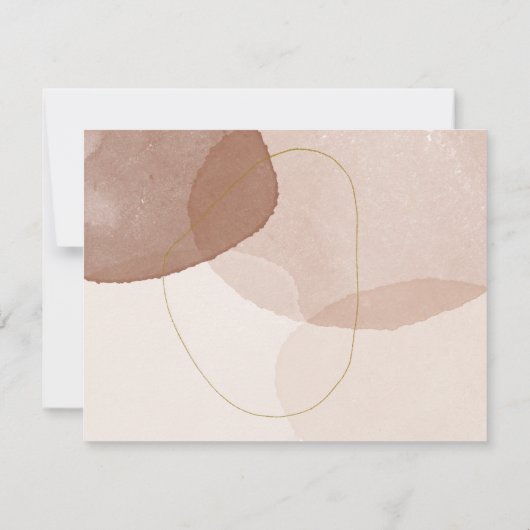 Cartons Réponse Terracotta Boho Beach Propre Détails Simple Mariag (Dos)