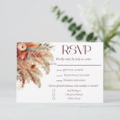 Cartons Réponse Terracotta Fall Dried Florals Pampas Grass Meals (Debout devant)
