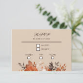 Cartons Réponse Terracotta légère et Mariage orange brûlé (Debout devant)