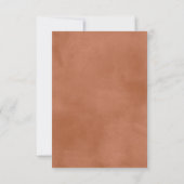 Cartons Réponse Terracotta Ombre | Mariage Boho minimaliste (Dos)