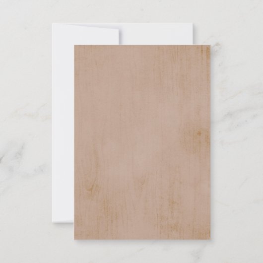 Cartons Réponse Terracotta rouille Pampas Grass Rustique Boho Mari (Dos)