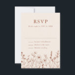 Cartons Réponse Terracotta Rustic Floral Automne Fleur sauvage Mar<br><div class="desc">Recueillez les réponses de vos invités avec cette charmante carte RSVP ornée de fleurs sauvages d'automne dans des tons chauds en terre cuite. Associez-le à des invitations de mariage assorties pour un look cohérent et poli. Le texte modifiable facilite la personnalisation des détails de votre mariage.</div>