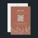 Cartons Réponse Terracotta Rustic Floral Automne Fleur sauvage QR<br><div class="desc">Recueillez les réponses de vos invités avec cette carte RSVP code QR de charme ornée de fleurs sauvages d'automne dans des tons chauds en terre cuite. Associez-le à des invitations de mariage assorties pour un look cohérent et poli. Le texte modifiable facilite la personnalisation des détails de votre mariage.</div>