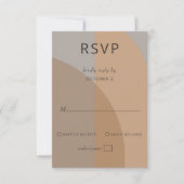 Cartons Réponse Terracotta Rustique Boho Arch Mariage moderne (Devant)