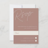 Cartons Réponse Terre cuite | Script filigrane traditionnel (Devant)