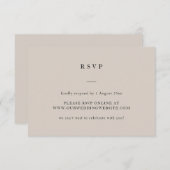 Cartons Réponse Texte Neutre Simple Uniquement Élégant Site De Mar (Devant / Derrière)