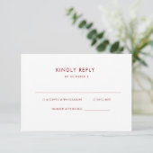 Cartons Réponse Texte simple et élégant | Mariage Bohème (Debout devant)