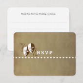 Cartons Réponse Théâtre Playbill Show Billets Thème Mariage (Devant / Derrière)