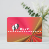 Cartons Réponse Théâtre Playbill Show Billets Thème Mariage (Debout devant)