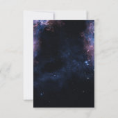 Cartons Réponse Thème céleste de galaxie d'espace élégant sombre R (Dos)