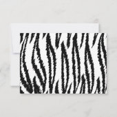 Cartons Réponse Tigre noir et blanc. Motif de tigre. (Dos)