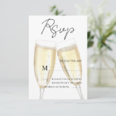 Cartons Réponse Toasts au Champagne (Debout devant)
