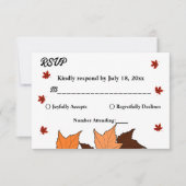 Cartons Réponse Tomber dans l'amour Élégant Feuille romantique Mar (Devant)