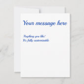 Cartons Réponse Tons de motif de diamant bleu (Dos)