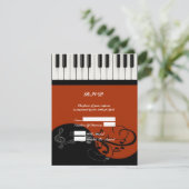 Cartons Réponse Touches de piano (Debout devant)