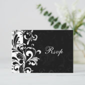 Cartons Réponse Tourbillon contemporain noir et blanc (Debout devant)