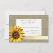 Cartons Réponse Tournesol et Burlap (Devant)