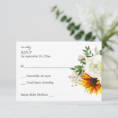 Cartons Réponse Tournesol et Rose blanche Artsy no Repas (Debout devant)