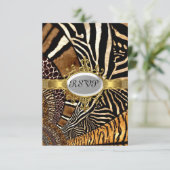 Cartons Réponse Tous les animaux apparence de peau Anniversaire Fê (Debout devant)